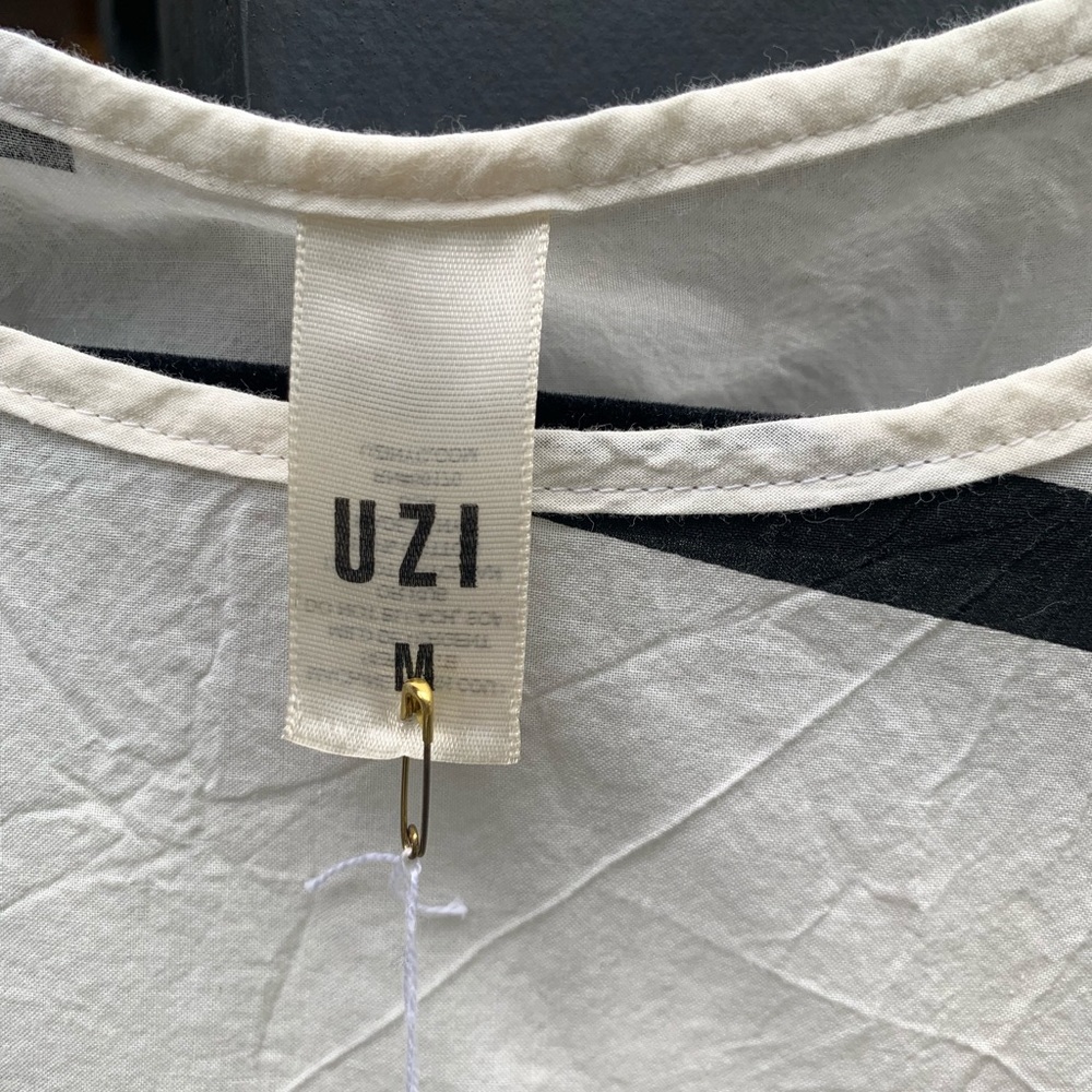 White and Black Women’s Blouse - Classic Contrast